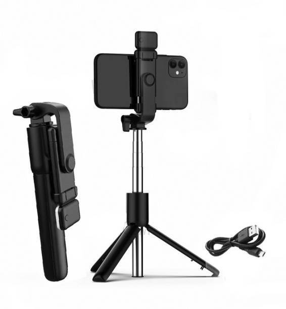 AFFENDS HOLD UP Bluetooth Extendable Selfie Stick with Led Light Wireless Remote Monopod