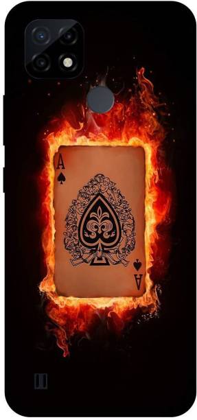 THESTONEWELL Back Cover for Rralme C21 playing cards games back cover cases cover