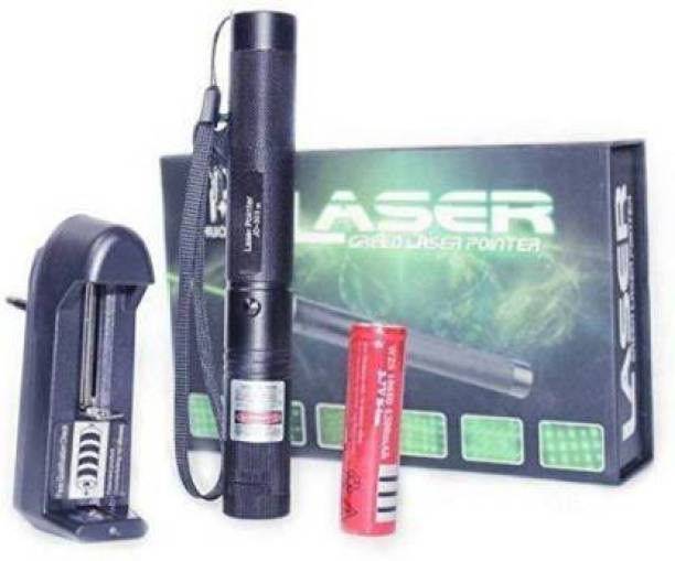 KARTCITY High Powered Green Laser Pointer 650nm, Working Time Over 8000 Hrs Rechargeable Green Laser-303 Pointer Party Pen Disco Light 5 Mile with Battery (650 nm, Green)