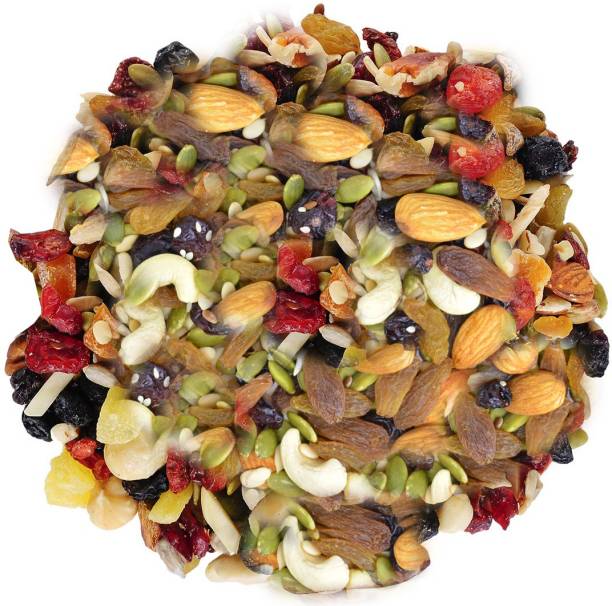 Midiron Nut Mix, Roasted Trail Mix Super food, Antioxidant and Protein Rich, Healthy Mix for Daily Use (100gm) Almonds, Cashews, Raisins, Watermelon, Cranberries