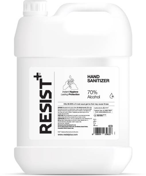 RESIST+ 70% Ethanol-based  5L Hand Sanitizer Can