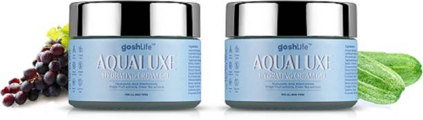 GoshLife Aqua luxe Hydrating Face Cream Gel Moisturizer with Niacinamide, Hyaluronic acid, Grapefruit extracts, Aloe Vera for Hydration Boost and Nourishment, 50gm