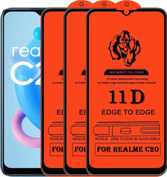 Roxel Edge To Edge Tempered Glass for Realme C20