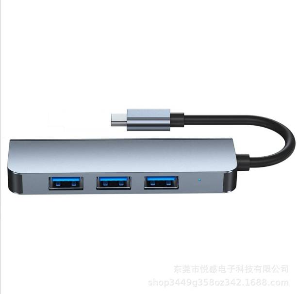 fronix 4-Port C Type Micro USB OTG Hub Adapter (3 USB P...
