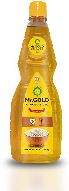 Mr. Gold Gingelly Oil (1 L Pet) Sesame Oil Plastic Bottle