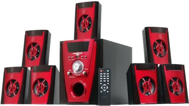 KRISONS Polo Red 7.1 |Home Theater 7.1|Bluetooth|AUX|FM|USB 70 W Bluetooth Home Theatre (Red, 7.1 Channel) 30 W Bluetooth Home Theatre