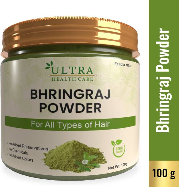 Ultra Healthcare Natural Bhringraj|Eclipta Alba Powder|For Hair Care | Hair Growth Rejuvenator|For Skin, Hair & Internal Care|For Men and Women|100% Pure