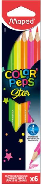 Maped Color'Peps Star x 6 Traingular Shaped Color Pencils