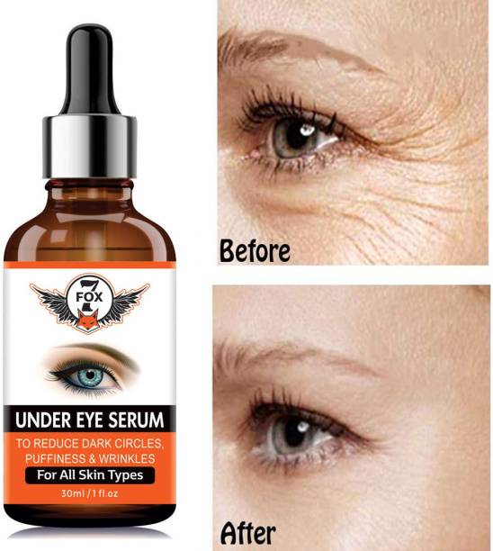 7 FOX Anti Wrinkle Under Eye Serum Enriched with Vitamin C, B3 & E with dark spot removal Benefits-
