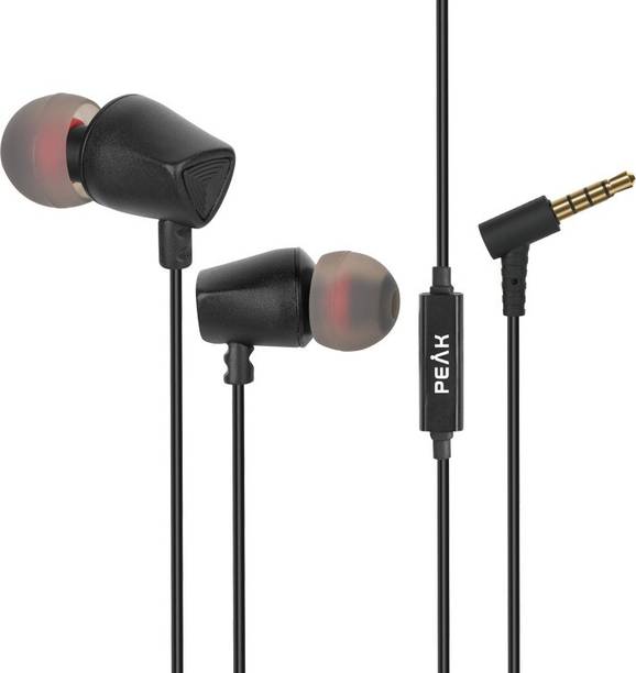 Top Headset L Shape cheap price 5stars Flipkart in India 10 PEAK FUSION O5 - BLACK Wired Headset