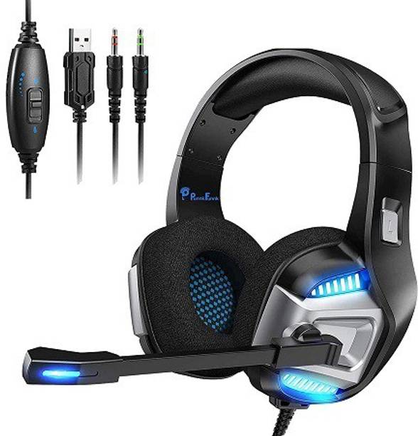 Top Headset Over The Head cheap price 5stars Flipkart in India 3 PunnkFunnk S01 Gaming Headset, Over Ear Gaming Headphones with Mic Wired Headset