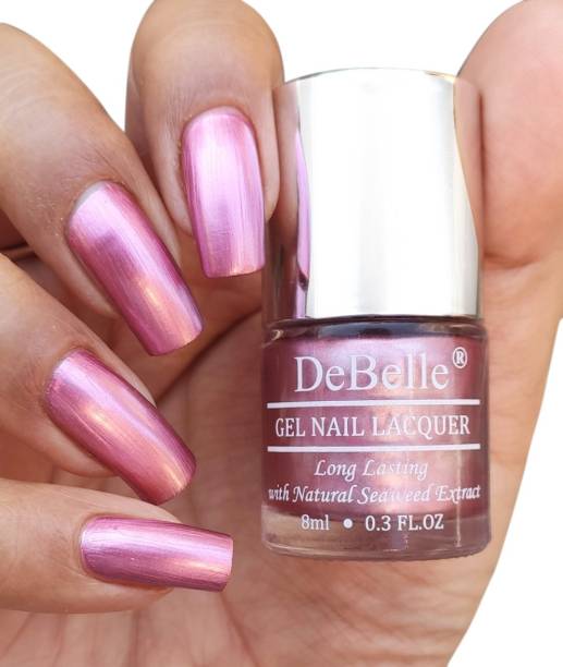 DeBelle Gel Nail Polish Metallic Pink 8ml - Chrome Glaze