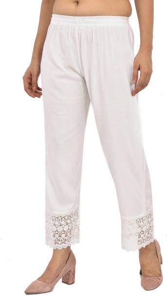 juhi s Regular Fit Women White Trousers