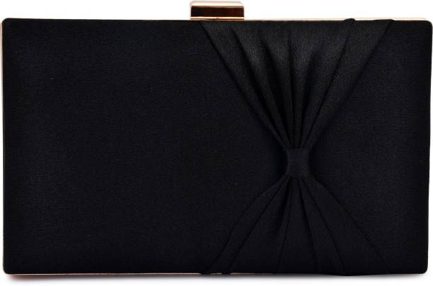 Party, Casual Black  Clutch  - Regular Size Price in India