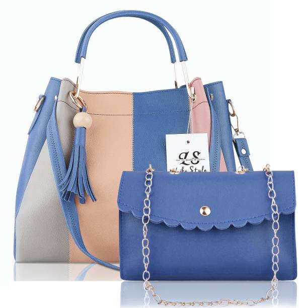 Women Blue Shoulder Bag - Extra Spacious Price in India