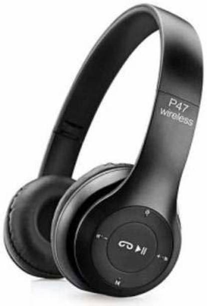 Top Headset Kids cheap price 5stars Flipkart in India 74 DigiClues P-47 Headphone HD Bass Sound Quality Stylish & Smart Bluetooth Headset