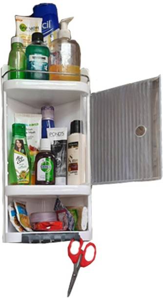 URBAN CHOICE corner shelf cabinet for bathroom Plastic Wall Shelf
