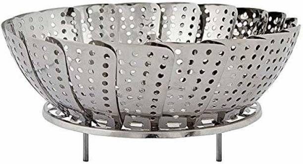 SYGA Stainless Steel Steamer Basket For Vegetable / Insert for Pots, Pans, Crock Pots & more... 5.6" to 9" Stainless Steel Steamer