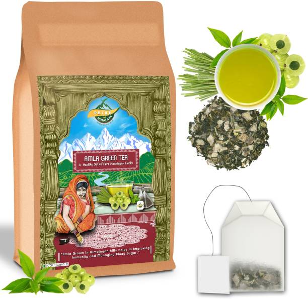 PRIDE OF HIMALAYA organic Amla green tea (50 gm)amlagreen ayurvedic kadha with high antioxidants . Amla Green Tea Pouch