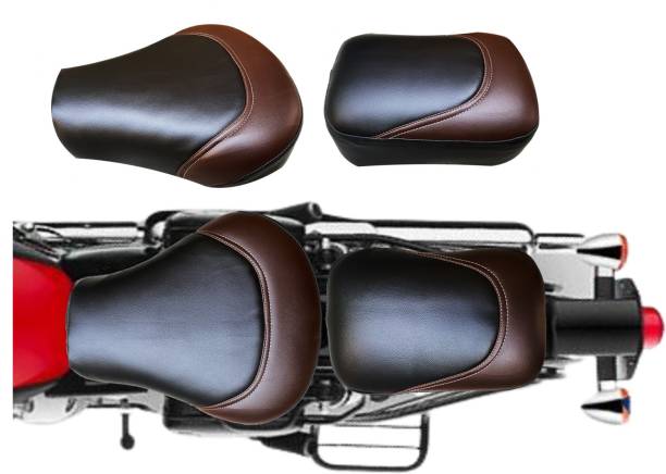 ignitex Waterproof Premium Leather Seat Cover with extra foam Accessories for Bullet 350 Classic 350 Classic 500 Split Bike Seat Cover For Royal Enfield Bullet, Bullet Classic, Classic, Classic 350, Classic 500, Classic Chrome, Classic Desert Storm