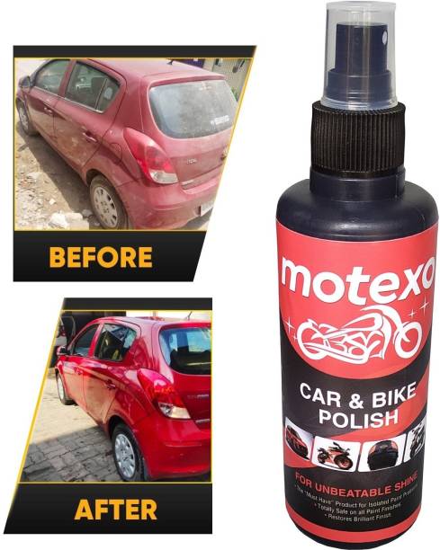 MOTEXO Liquid Car Polish for Exterior, Headlight, Leather, Metal Parts, Tyres, Windscreen, Dashboard, Chrome Accent, Bumper