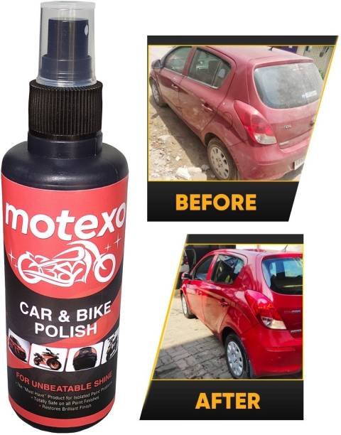 MOTEXO Liquid Car Polish for Metal Parts, Leather, Headlight, Exterior, Dashboard, Chrome Accent, Bumper, Tyres, Windscreen