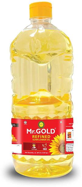 Mr. Gold Refined Sunflower Oil Pet, 2 L Sunflower Oil Plastic Bottle