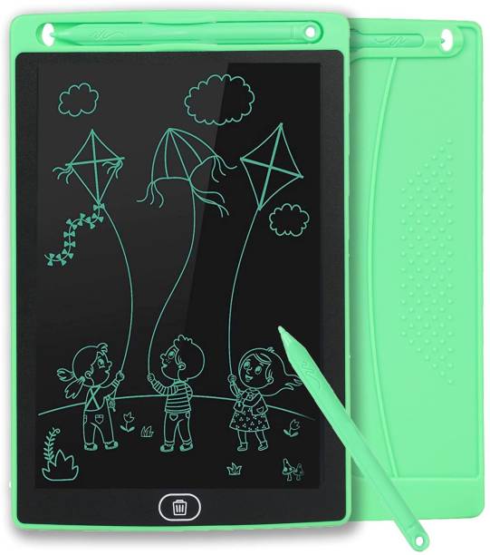 HALLSTATT 8.5 Inch LCD WritingTablet / Drawing Board / Doodle Board / slate for kid - Digital electric slate Reusable Portable Ewriter Educational Toys, Gift for Kids Student Teacher Adults Portable Rugged Drawing Notepad Suitable for Home School Office Memo Notebook Portable & Reusable Electronic Notepad & Drawing Doodle Ruff Pad with Full Erase Mode, Lock Screen Function - green color
