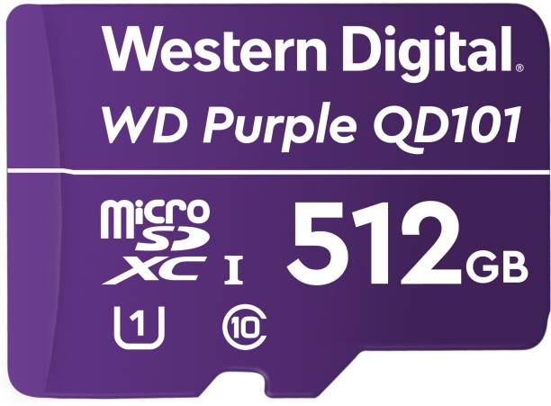 Western Digital QD101 512 GB MicroSD Card Class 10 100 Mbps  Memory Card