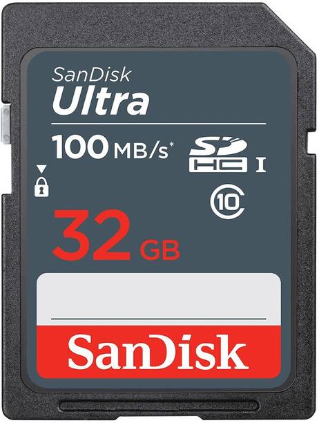 SanDisk Ultra Camera 32 GB Ultra SDHC Class 10 100 MB/s Memory Card