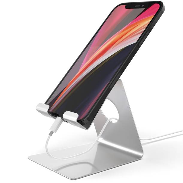 ELV Portable Aluminium Mobile Stand Holder With Convenient Charging for Tablet and Smartphones Mobile Holder