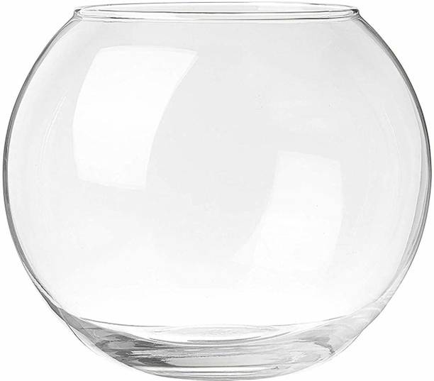 Shree Baake Bihari JI traders Acquarium_bowl 1 Round Ends Aquarium Tank