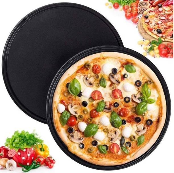 SKYEEL Microwave safe/Non-Stick Carbon Steel/Use in Up To 1 PCS-26 cm Pizza Tray