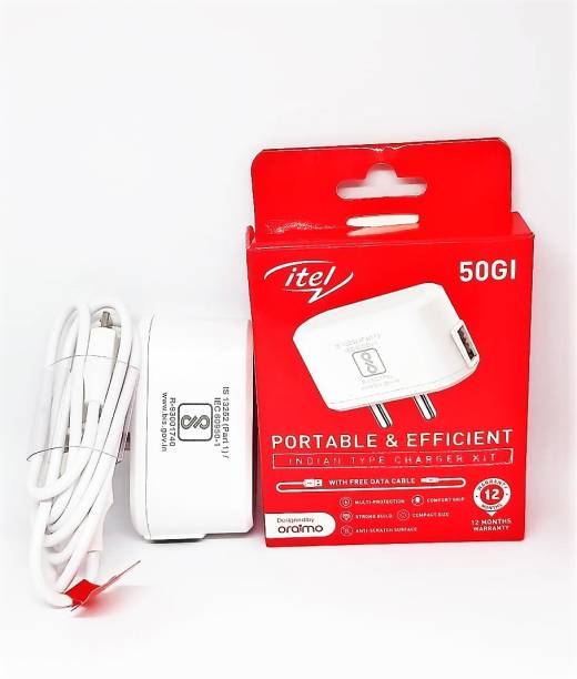 Itel 50Gi 5 A Mobile Charger with Detachable Cable