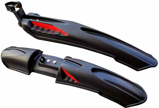 ABC AMOL BICYCLE COMPONENTS Front & Rear Mudguard Dual Tone and Iron Clamp Full Length Front & Rear Fender