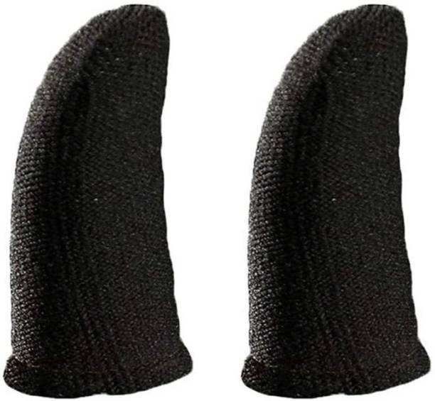FKU finger sleeve cap for sweat breathable full touch screen to Mobile pubg/Call off duty/free fire game trigger battle royal sensitive shoot and aim supports & Suitable for all (Pair of 1) (Black, For Android, iOS)  Joystick