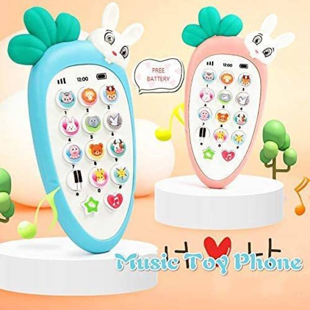 PRAYOSHA ENTERPRISE Smart Phone Cordless Mobile Phone Baby Funny Phone Toy Light Music Toddler Kids Educational Call Chat Learning Play Role Play Above 6 Months Kids Boys Girls Best Gifts Toy