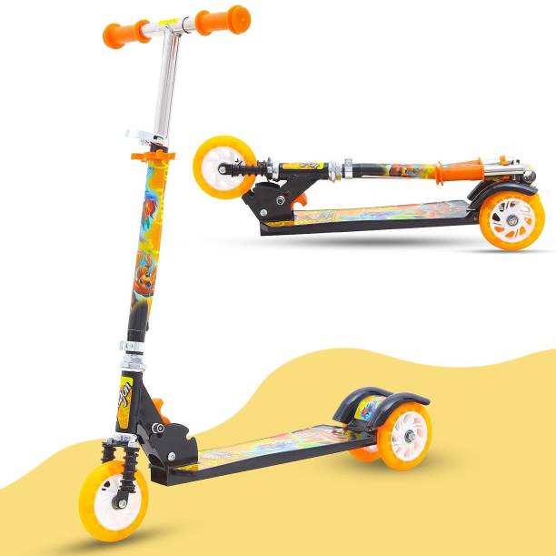 GoodLuck Baybee Kids Skate Scooter Runner for Kids- Smart Skate Scooter outdoor toy Scooter (Orange) Kids Scooter