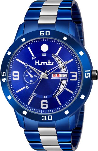 HMTr ROYAL BLUE WITH DAY AND DATE WORKING Analog Watch  - For Men