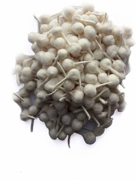 DiyaBatti Natural White Handmade cotton wicks for pooja batti Cotton Wick