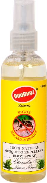 RunBugz Anti-Mosquito Spray – 100ml, Natural & Herbal