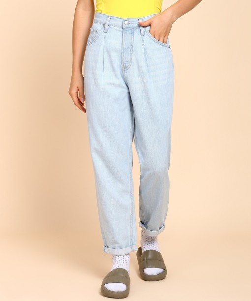 Calvin Klein Fille Vêtements Pantalons & Jeans Jeans Baggy & Large Jean large high rise 