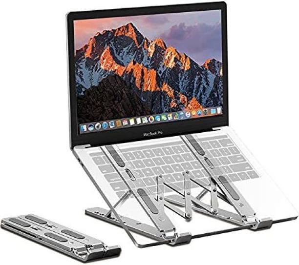 Portable Foldable PC and MacBook Riser to Improve Posture and Reduce Back Pain Adjustable Laptop Stand for Desk and Table Lightweight Stands for Office and Home by StandPlus 