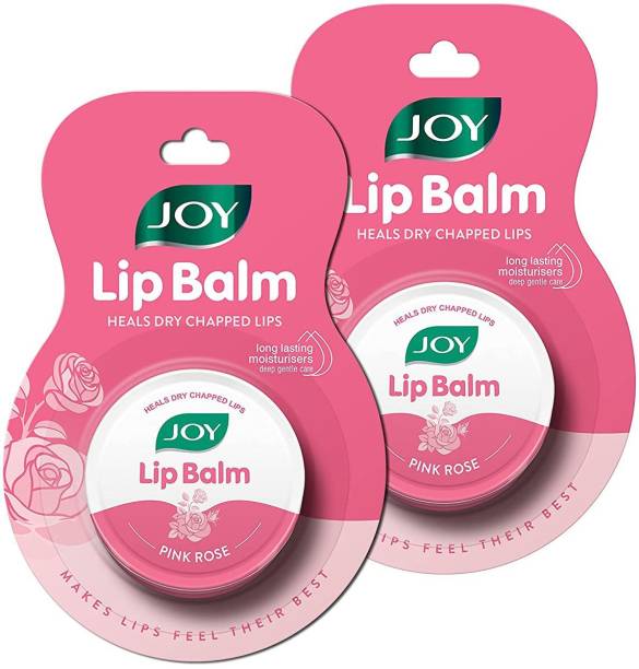 Joy Pink Rose Lip Balm | Heals Dry Chapped Lips | Rose Flavor | Deep Nourishing, Soft, Smooth, Healthy & Advanced Moisturization | Long-lasting Plump Lips Pink Rose