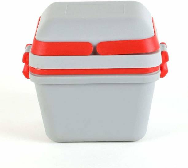 Kreyam's K-200-GREY-LUNCHBOX 3 Containers Lunch Box