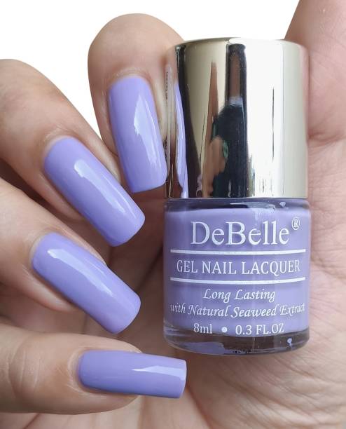DeBelle Gel Nail Lacquer Lavender Nail Polish- Blueberry Crepe
