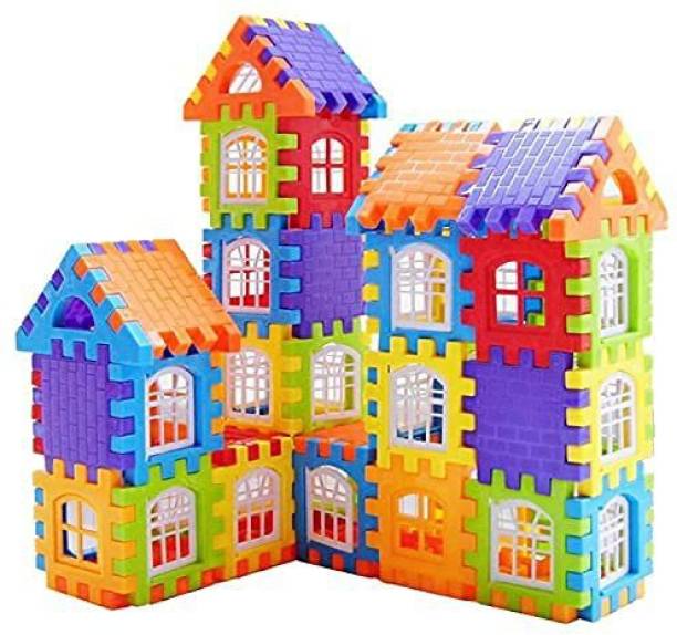 Indian ethics Happy House Home Building Blocks, Learning Toy, Set Educational Toy for Kids