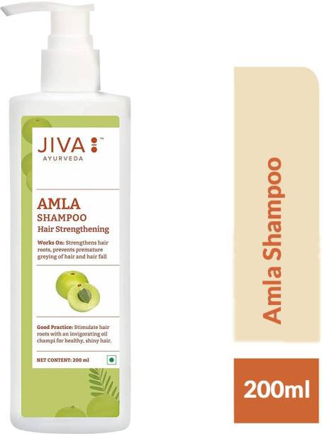 JIVA AYURVEDA Amla Shampoo - Ayurvedic Shampoo For Preventing Hairfall & Breakage - 200 ml - Pack of 1