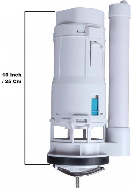 BM BELMONTE 10 Inch / 25 cm Dual Flush Siphon / Flush Valve / Flush Tank Fittings for Single Piece / One Piece Western Commode / Toilet / EWC Flush Tank Lever