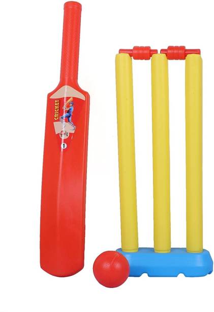 SIYAA Kids Cricket Set of 3-6 Year Boys Bat & Ball Set Playing Outdoor and Indoor Standard Bail